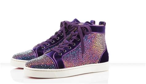 christian louboutin purple sneakers.